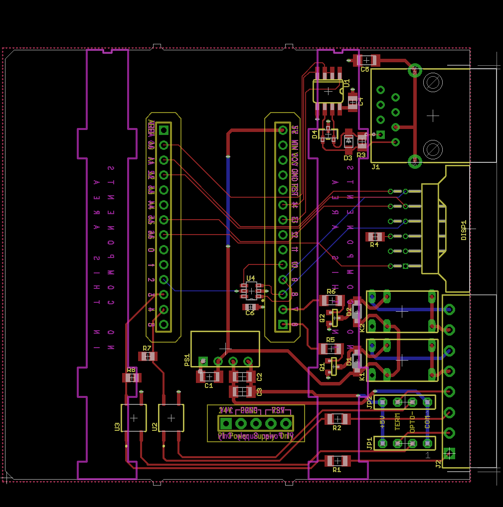 Completed board design.