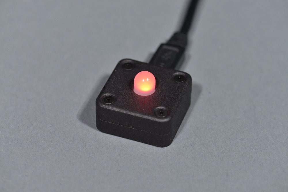 An animated GIF of the single USB RGB LED cycling through red, green, and blue.
