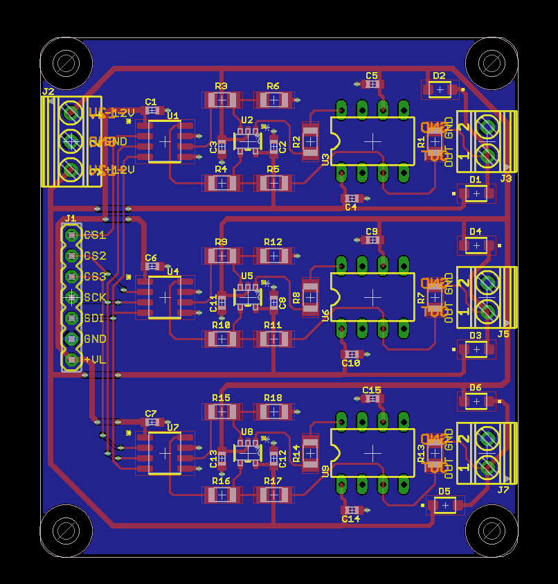 Three-phase AC power supply board design.