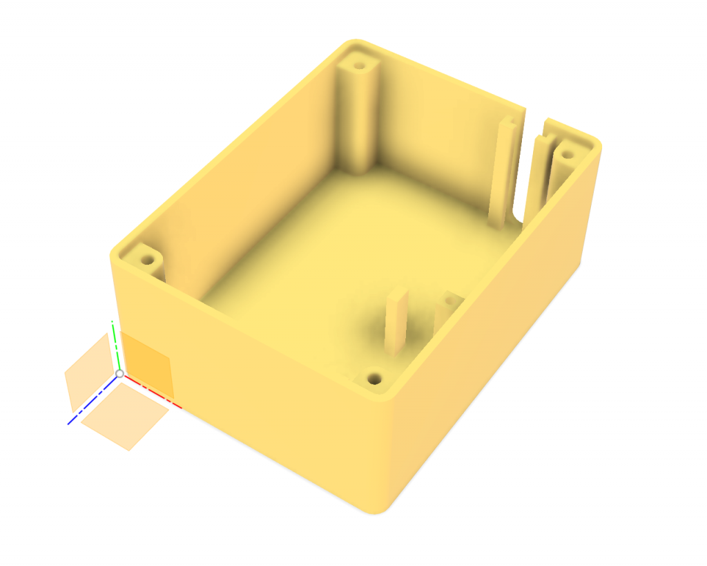 The 3 mm holes in the corners fit M3 screws.