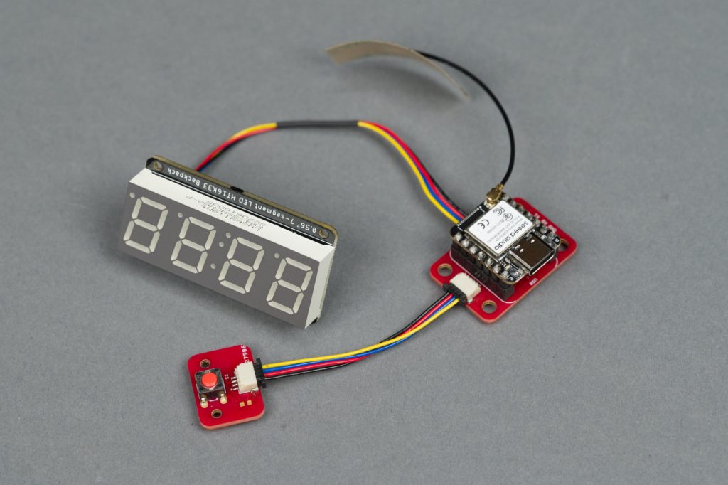 These are all the parts that are required for a Wi-Fi connected, NTP-enabled digital clock.