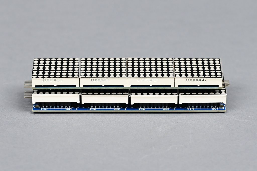128 mm wide module on top. 132 mm wide module on bottom. Notice the gap between the displays on the bottom module.