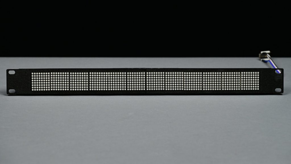 Not only is there a gap between each 8x8 display, the displays are not even aligned with each other.
