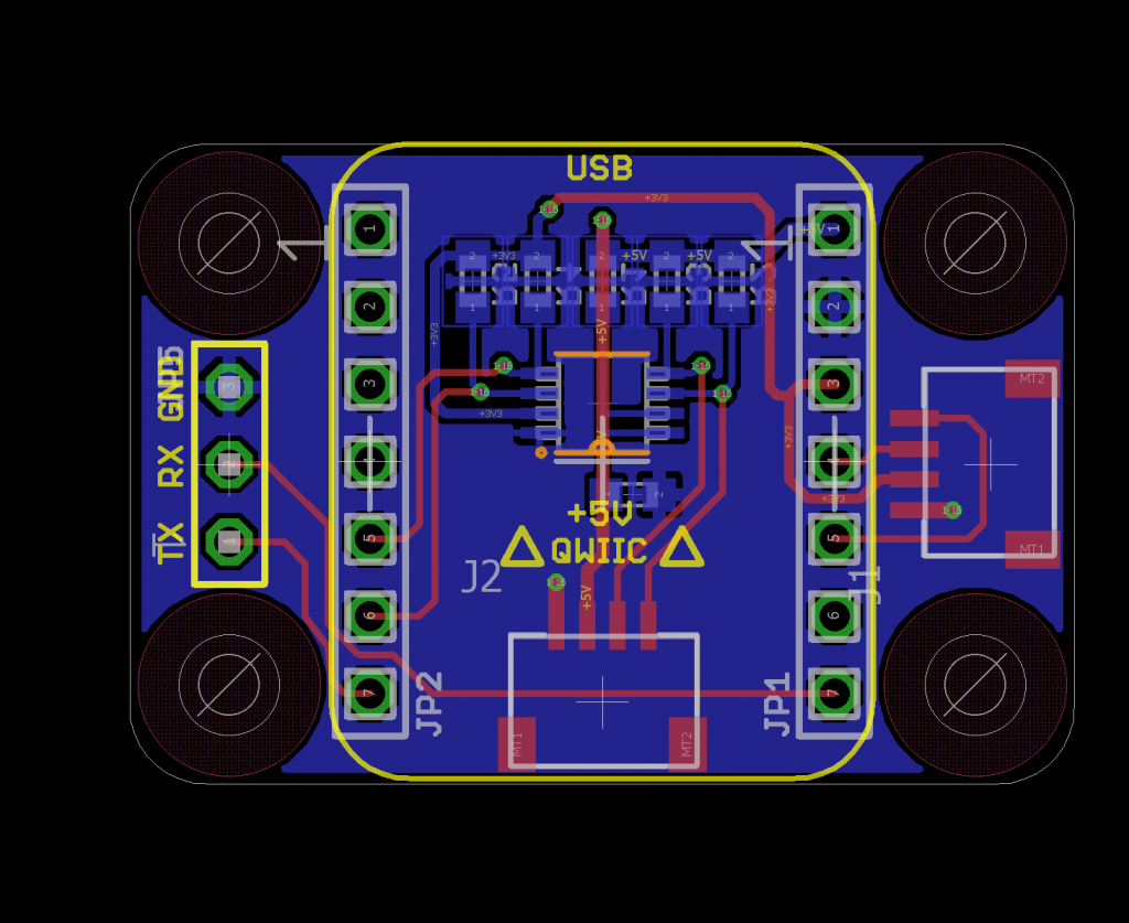The XIAO ESP32-S3 carrier board schematic.